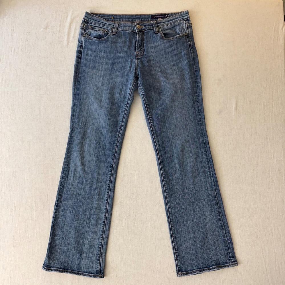 Vigoss Bootcut Jeans Womens 13 Blue Flap Pocket Mid Rise